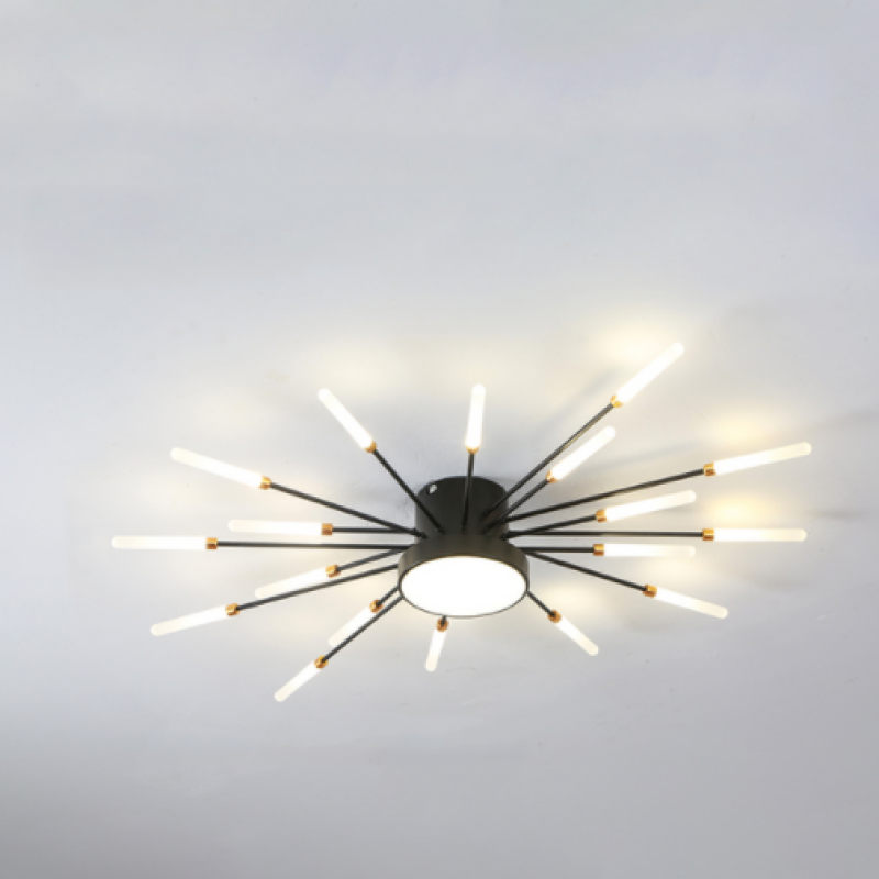 Modern Firework Burst Ceiling Light with Acrylic Rays