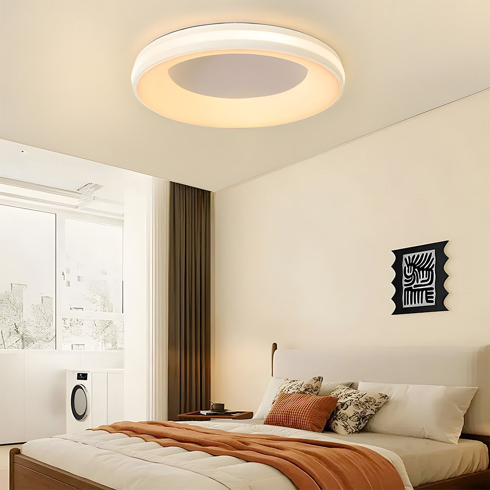 Round LED Ceiling Light, 3200 or 4000 Lumen, Flush Fitting