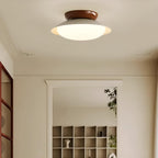 Retro Dome Ceiling Light with Integrated LED Panel, 25 cm