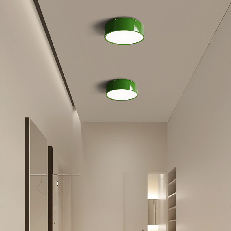 Retro Flush Ceiling Light with Opal Acrylic Diffuser, 2 Sizes