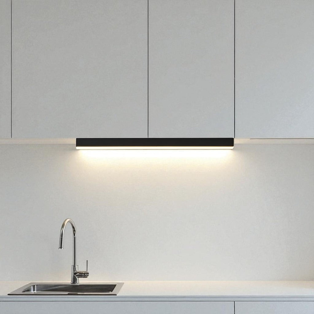 Slim Scandi Linear LED Ceiling Light, Dimmable with Remote