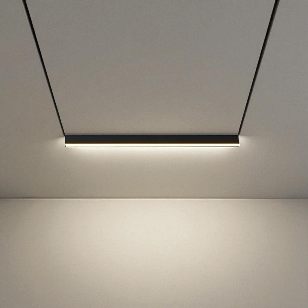 Slim Scandi Linear LED Ceiling Light, Dimmable with Remote
