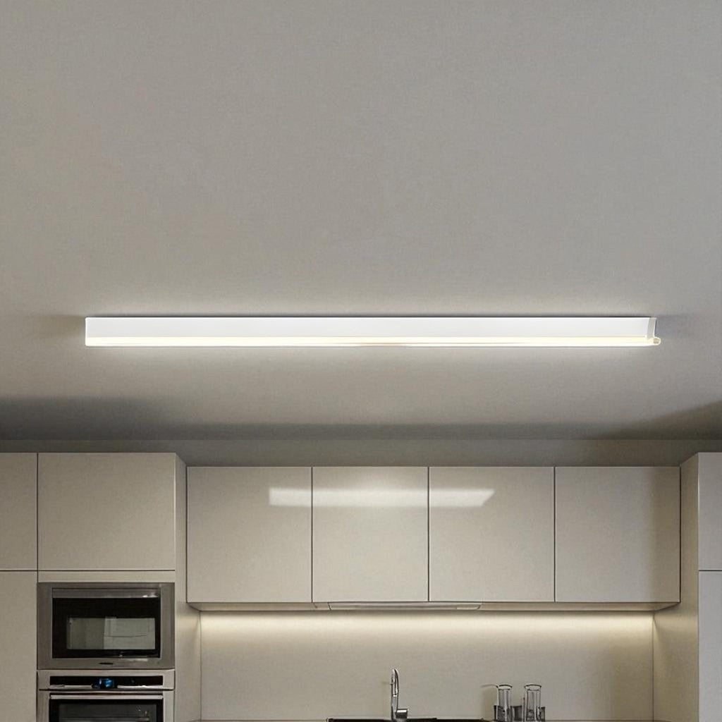 Slim Scandi Linear LED Ceiling Light, Dimmable with Remote