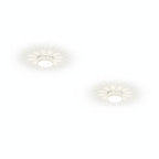 Scandinavian Round Ceiling Light with Shadow Pattern Effect