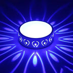 Scandinavian Round Ceiling Light with Shadow Pattern Effect