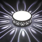 Scandinavian Round Ceiling Light with Shadow Pattern Effect