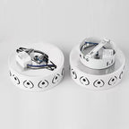 Scandinavian Round Ceiling Light with Shadow Pattern Effect