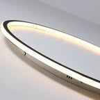 Scandi Round LED Ceiling Light, Dimmable with Remote