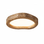 Scandinavian Ceiling Light with Wood-Effect Resin Frame