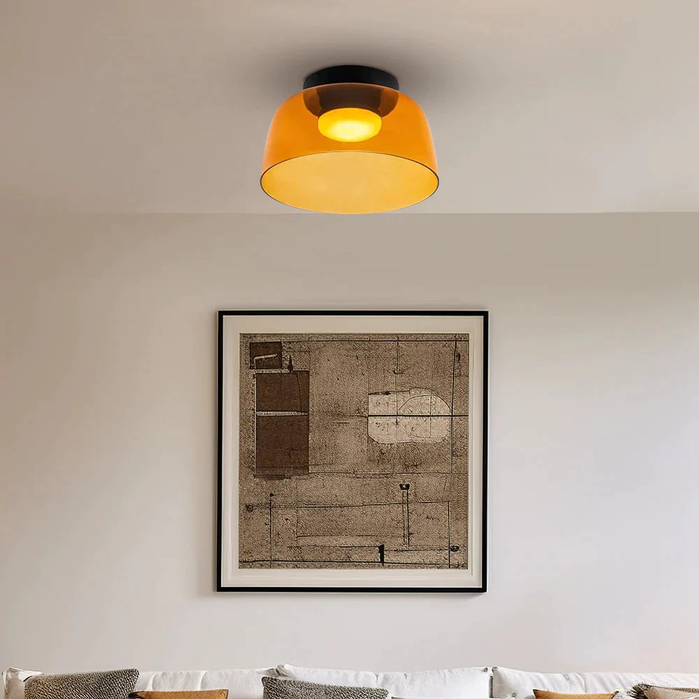 Scandi Glass Shade Ceiling Light, 1 to 3 Shades