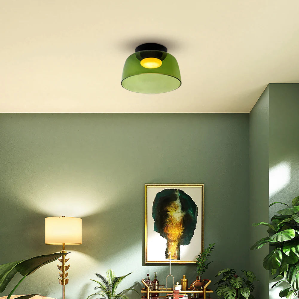 Scandi Glass Shade Ceiling Light, 1 to 3 Shades