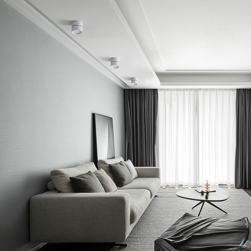 Minimalist Ceiling Spotlight with Rotating Head, Surface Mount