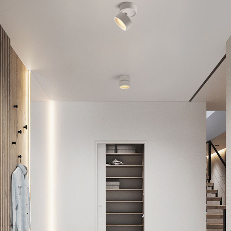 Minimalist Ceiling Spotlight with Rotating Head, Surface Mount
