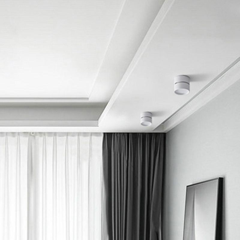 Minimalist Ceiling Spotlight with Rotating Head, Surface Mount