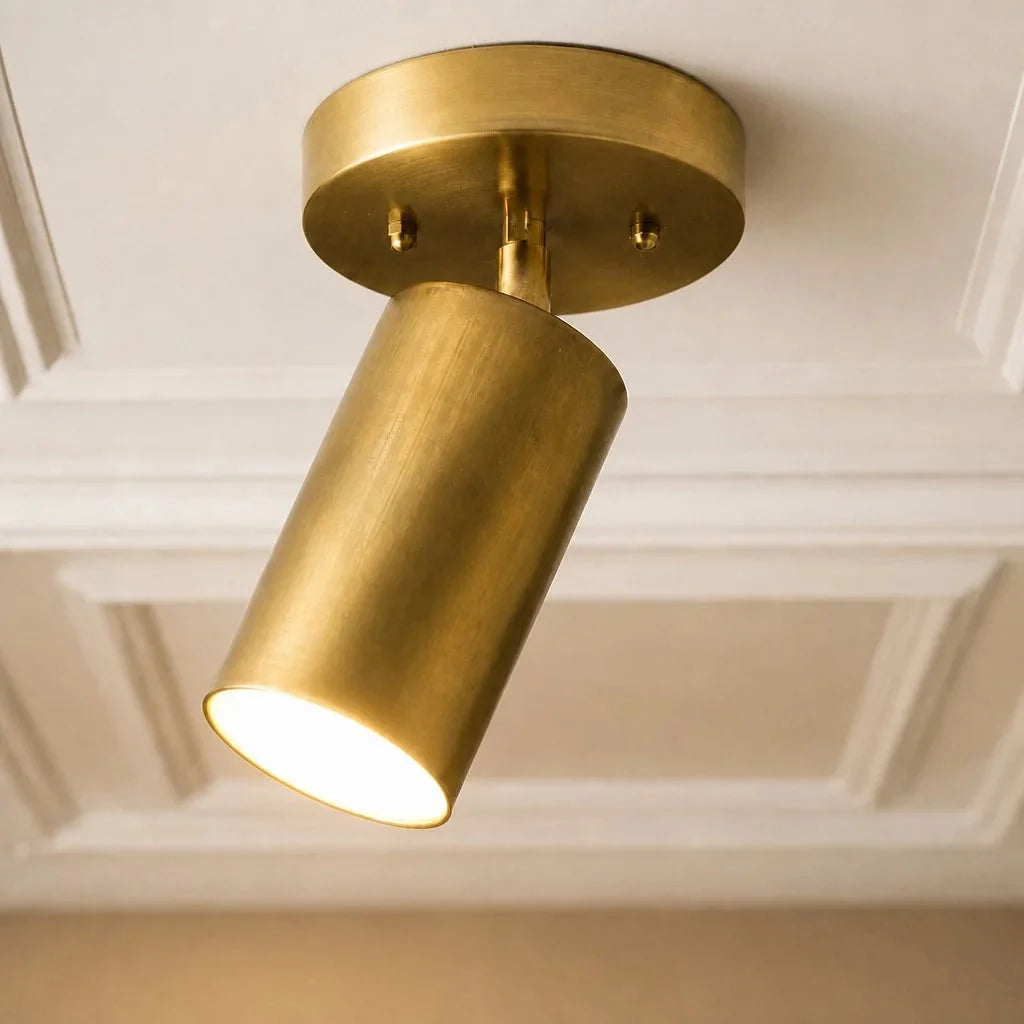 Modern Spot Ceiling Light with Rotating Cylinder Shade