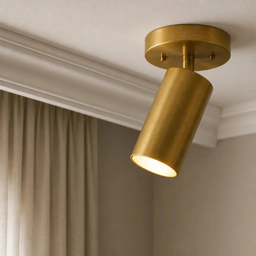 Modern Spot Ceiling Light with Rotating Cylinder Shade