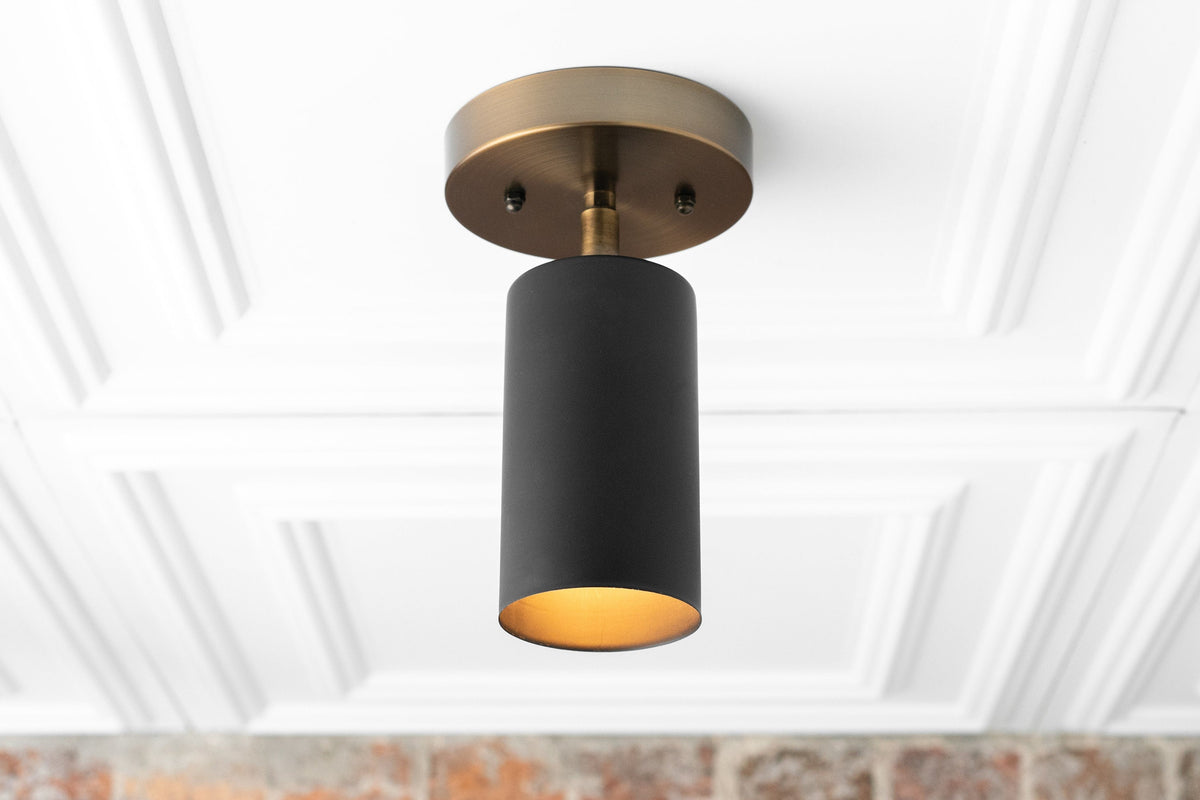 Modern Spot Ceiling Light with Rotating Cylinder Shade
