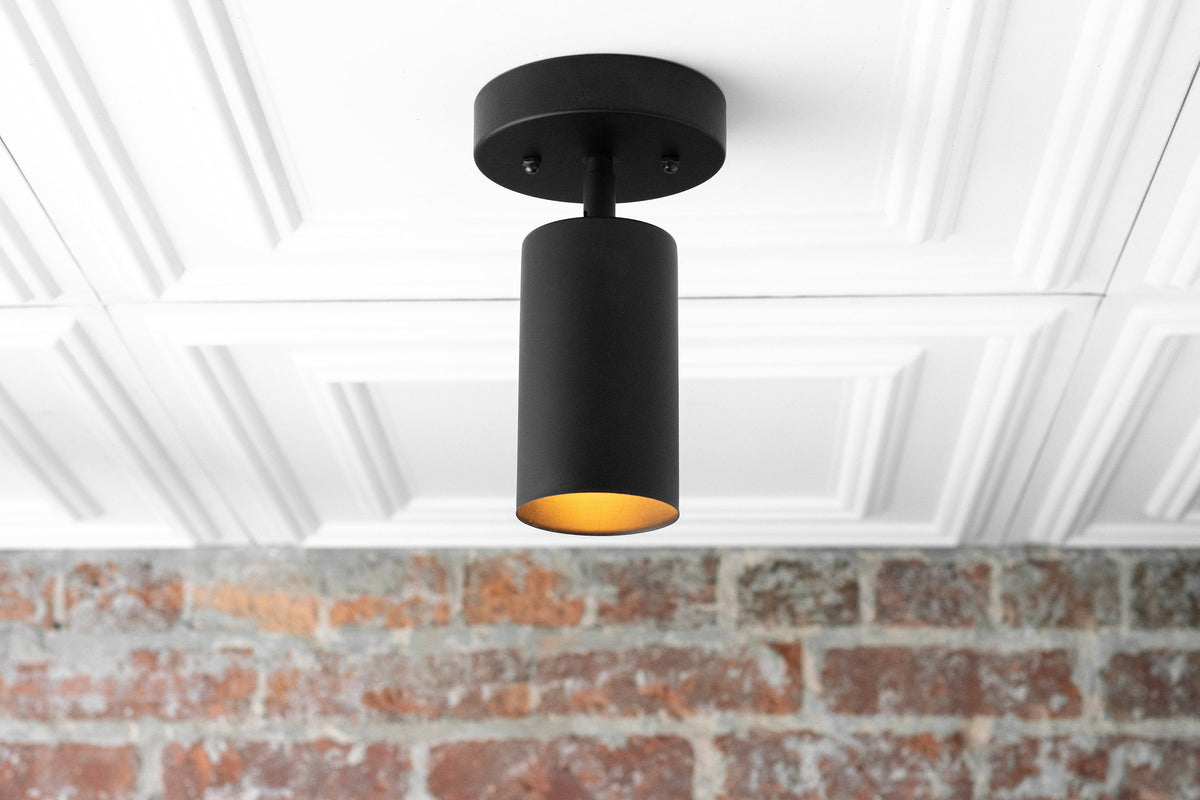 Modern Spot Ceiling Light with Rotating Cylinder Shade