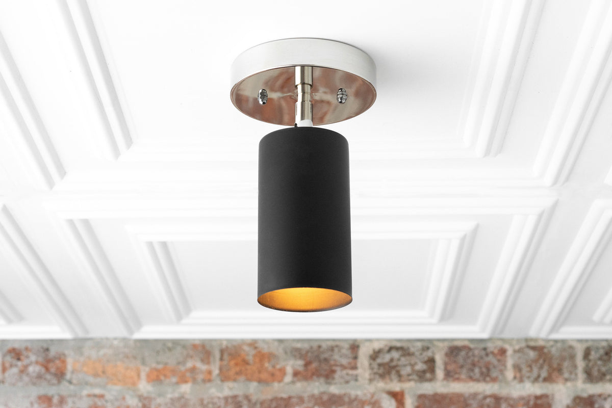 Modern Spot Ceiling Light with Rotating Cylinder Shade