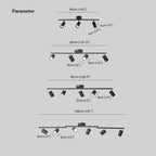 Modern Track Spotlight Bar with Adjustable GU10 Heads