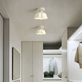 Vintage Scalloped Ceiling Light with Metal Base, E27