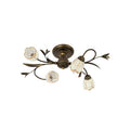 Vintage Tulip Glass Semi-Flush Ceiling Light