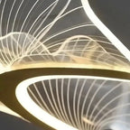 Art Deco Ginkgo Leaf Pendant Light with Adjustable Drop