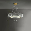 Art Deco Ginkgo Leaf Pendant Light with Adjustable Drop