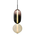 Art Deco Glass Globe and Capsule Pendant Light