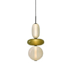 Art Deco Glass Globe and Capsule Pendant Light