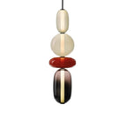 Art Deco Glass Globe and Capsule Pendant Light