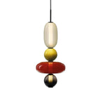 Art Deco Glass Globe and Capsule Pendant Light
