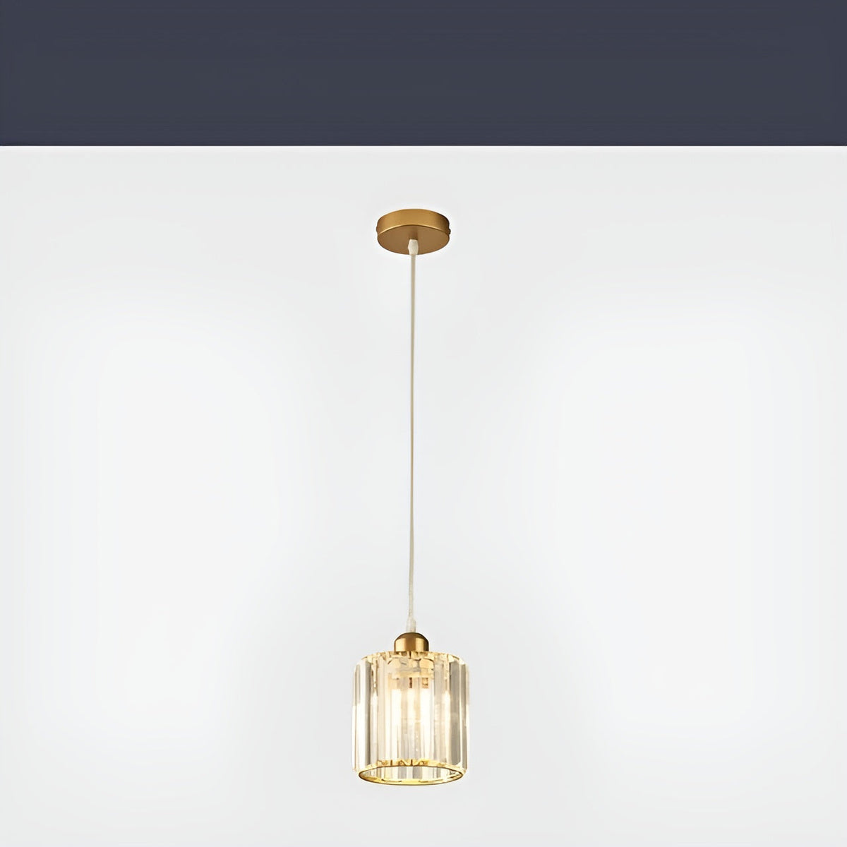 K9 Crystal Pendant Light with Adjustable Height, Round or Square