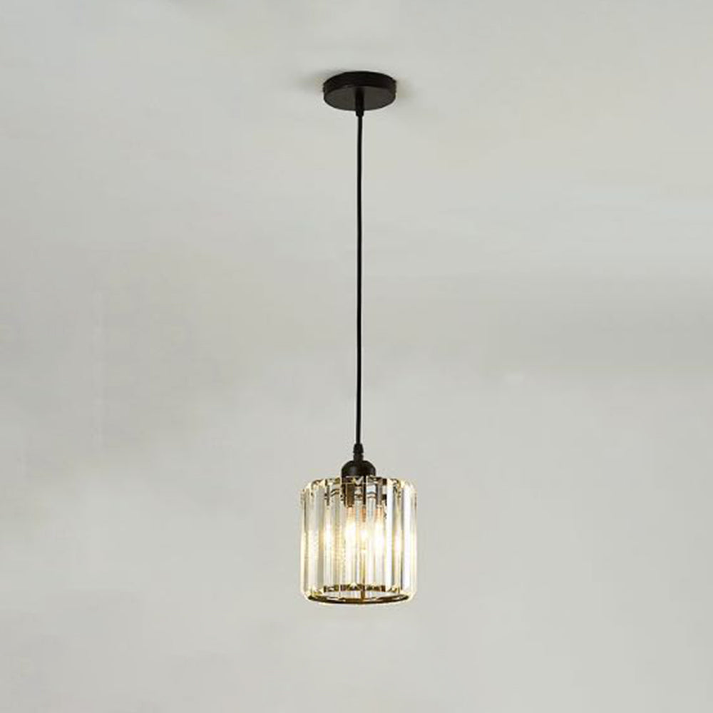 Glamour Glass Pendant Light, 1 or 3 Lights, Adjustable Drop