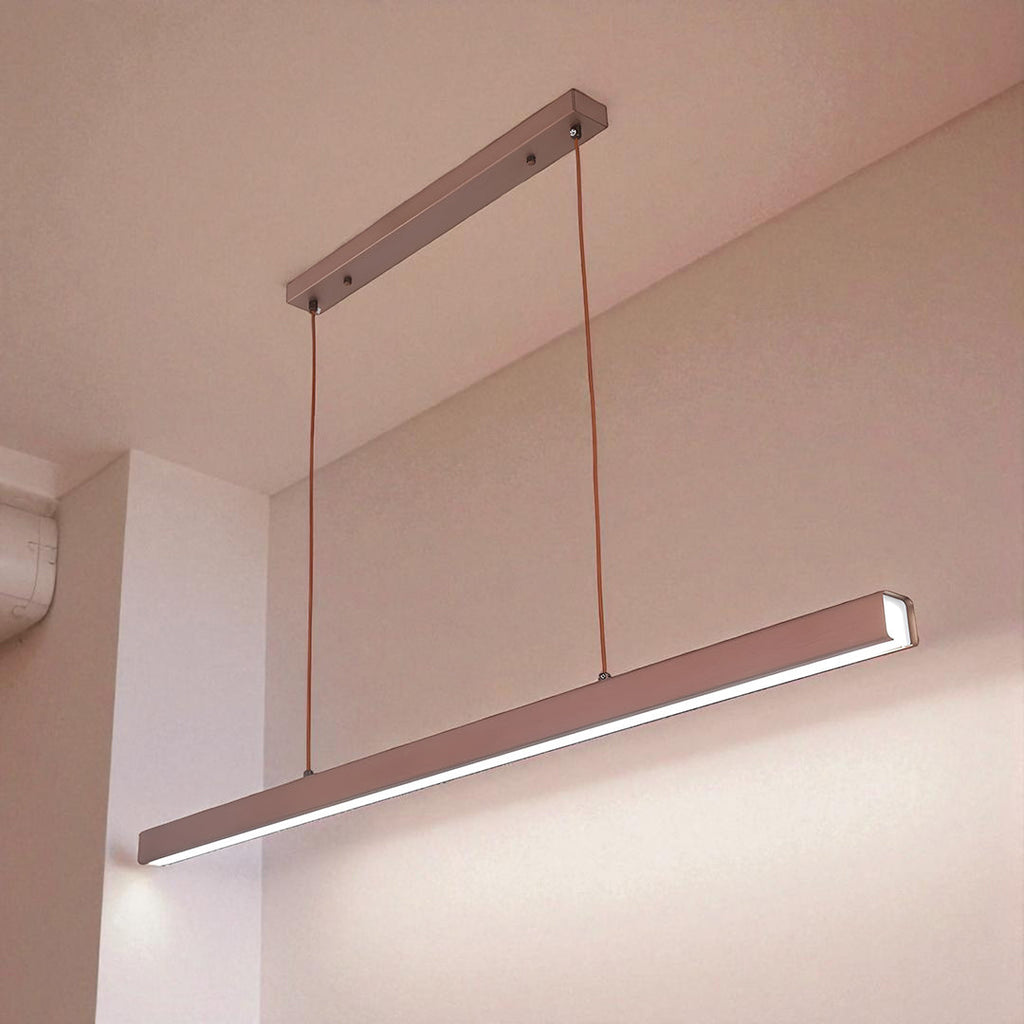 Industrial Linear Pendant Light with Integrated SMD LED