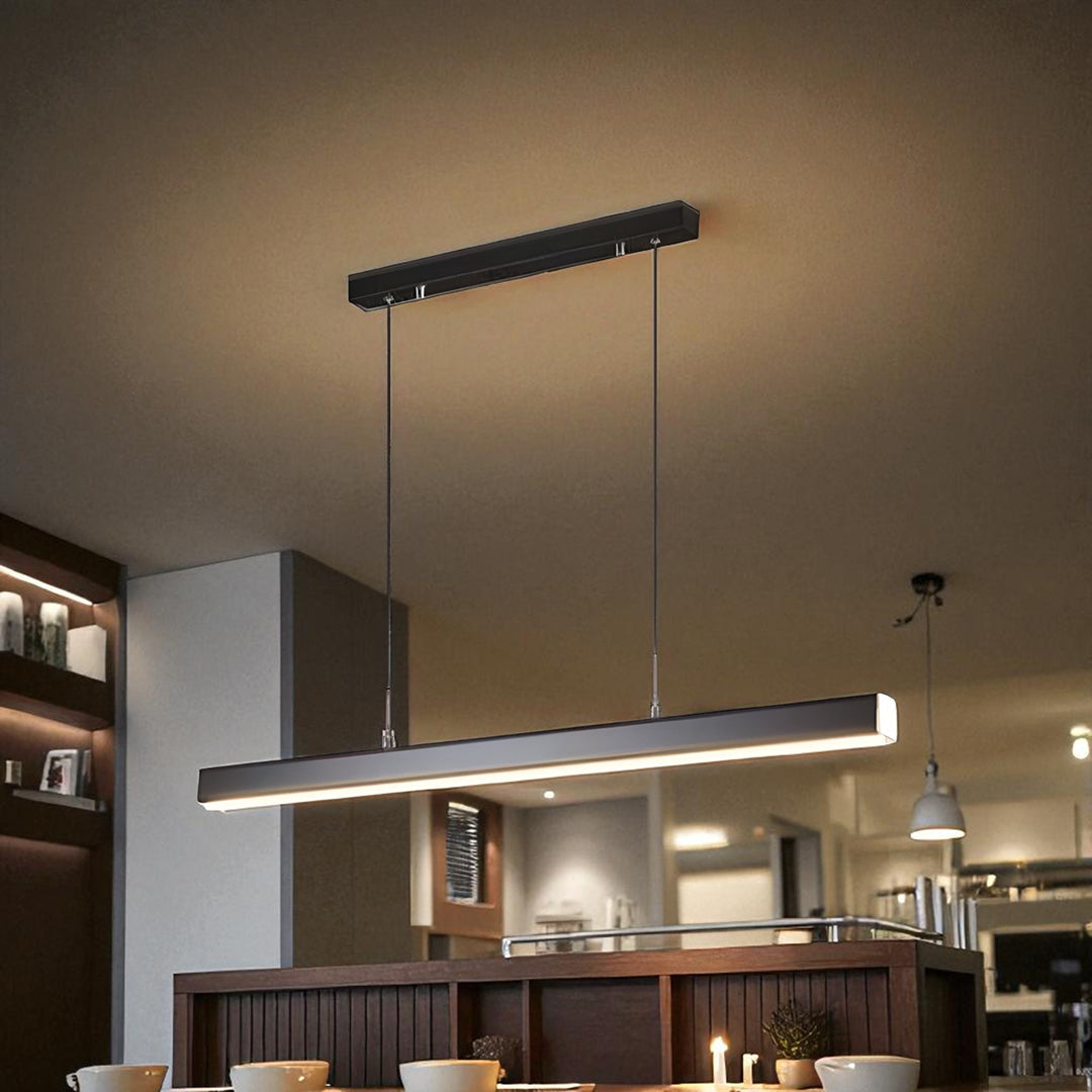 Industrial Linear Pendant Light with Integrated SMD LED