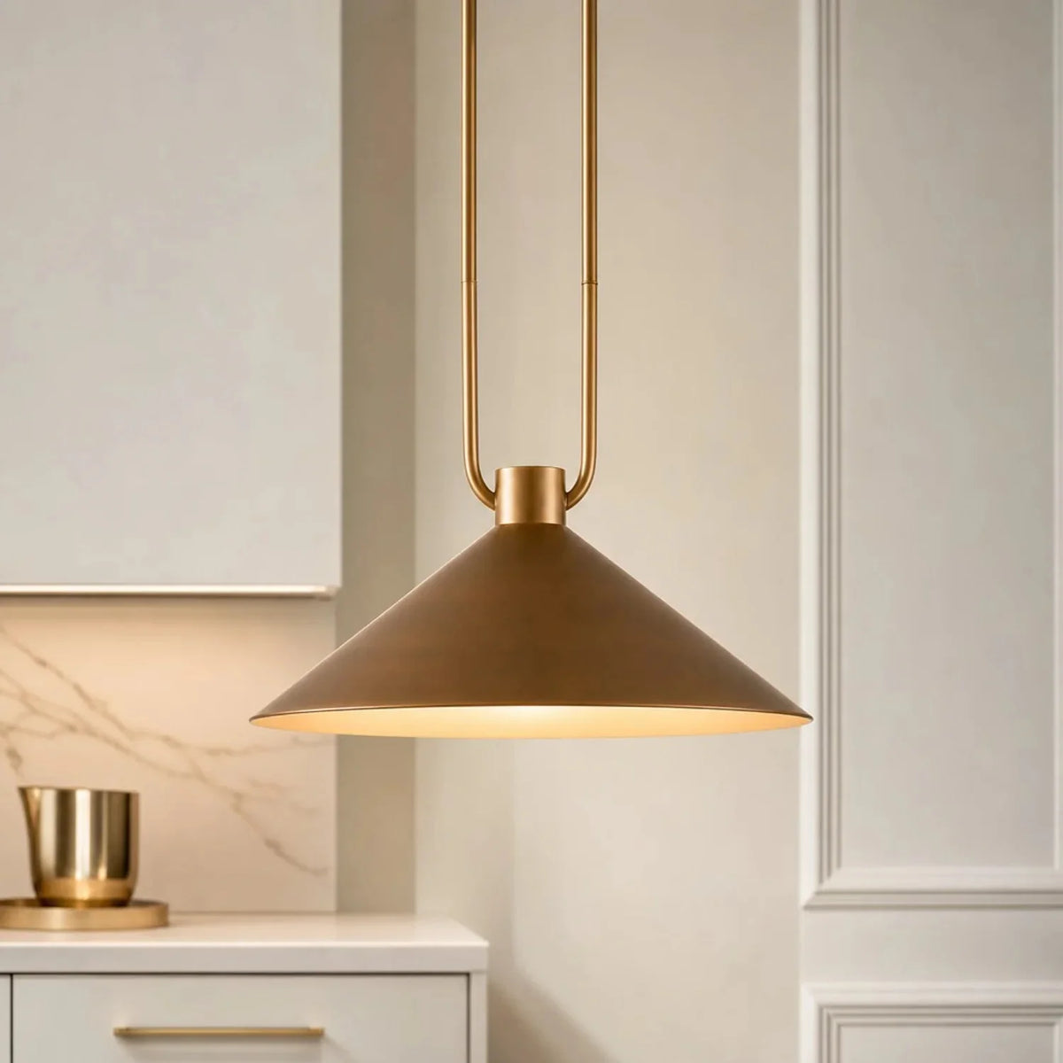 Industrial Cone Metal Pendant Light, 50 cm Wide