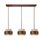 Japandi Travertine Cylinder Pendant Light, E27, 1 to 4 Lights
