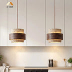 Japandi Travertine Cylinder Pendant Light, E27, 1 to 4 Lights