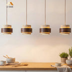 Japandi Travertine Cylinder Pendant Light, E27, 1 to 4 Lights