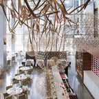 Modern Geometric Globe Pendant Light with Integrated LEDs