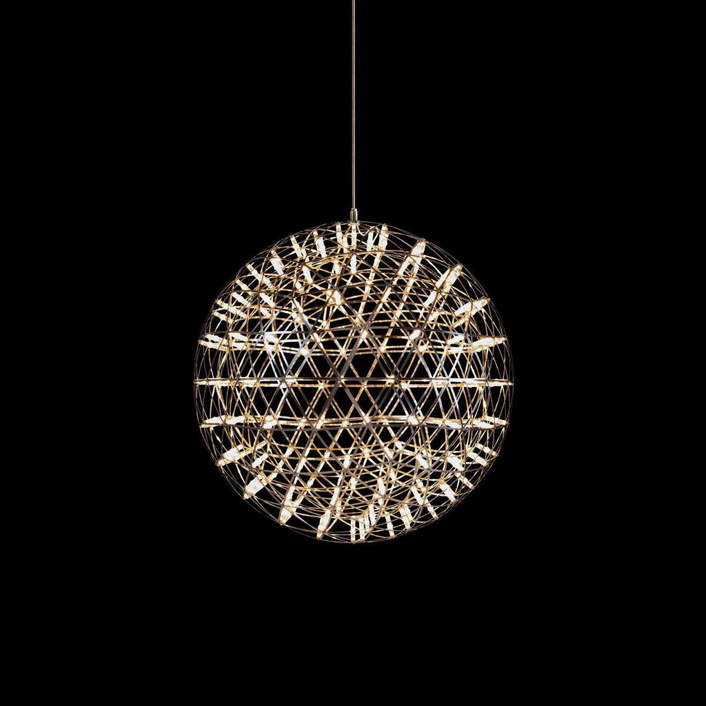 Modern Geometric Globe Pendant Light with Integrated LEDs