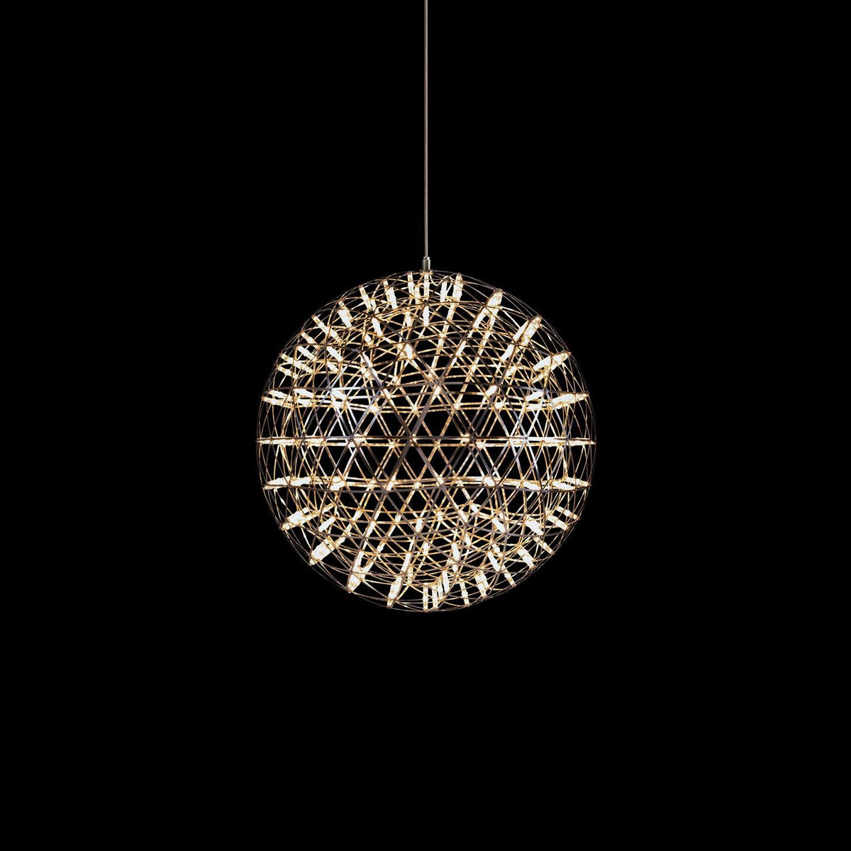 Modern Geometric Globe Pendant Light with Integrated LEDs