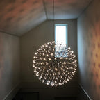 Modern Geometric Globe Pendant Light with Integrated LEDs