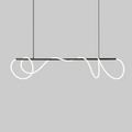 Wavy LED Light Cord Linear Pendant Light, Dimmable