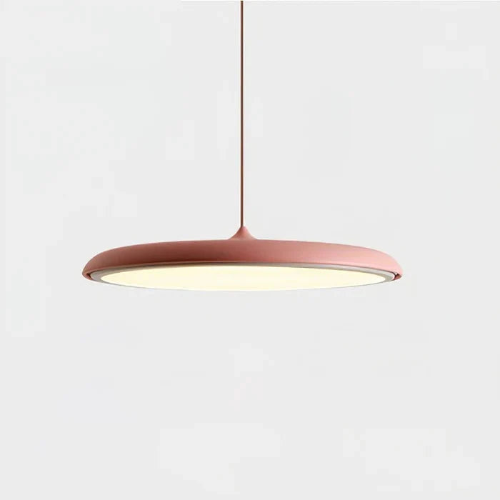 Flat Disc Pendant Light with Included Light Source, 25 or 40 cm