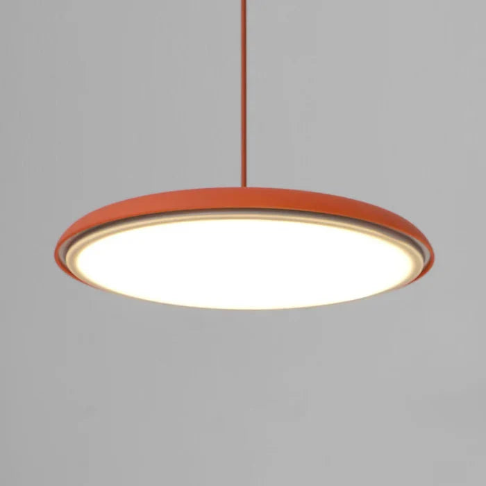 Flat Disc Pendant Light with Included Light Source, 25 or 40 cm