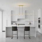 Two Tier Linear LED Pendant Light, Dimmable, Adjustable Drop