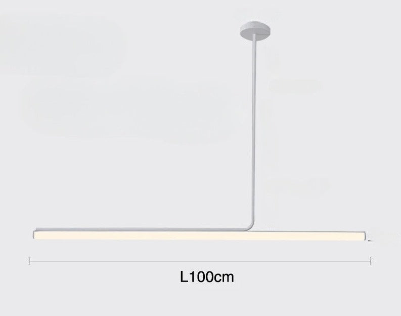Minimalist LED Tube Pendant Light, Dimmable, 80 to 120 cm