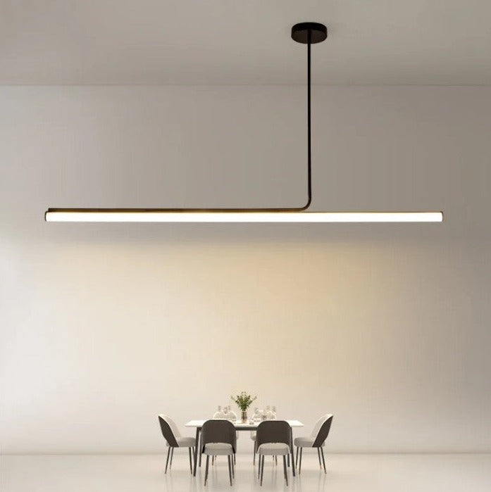 Minimalist LED Tube Pendant Light, Dimmable, 80 to 120 cm